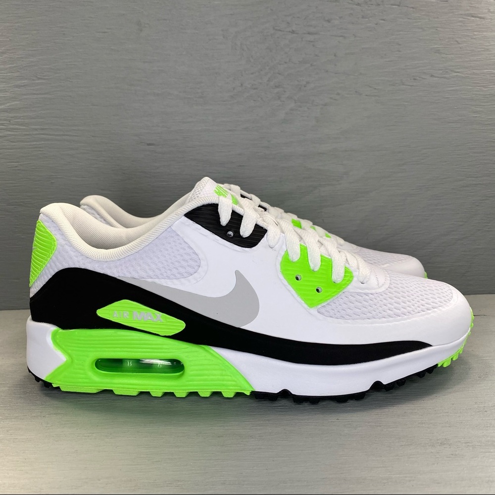 Nike Air Max 90 G Golf Shoe White Flash Lime